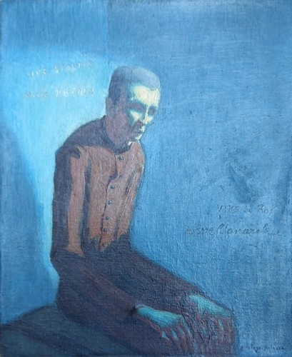 Tableau ancien huile - tableau, sur