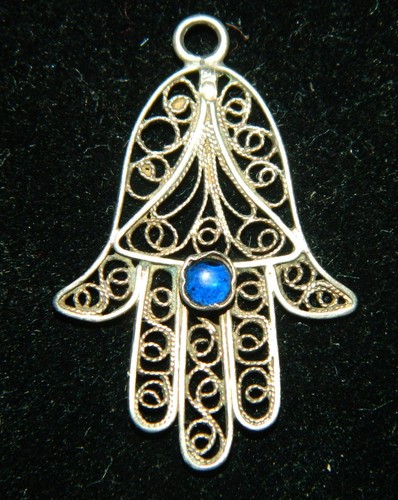 Joli pendentif argent main - argent,