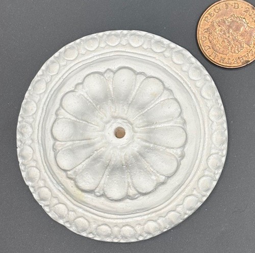Rosace plafond 12 blanc - rosace, 1:12