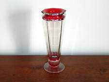SUPERB ANTIQUE CRYSTAL VASE Art Deco VAL Saint LAMBERT Circa 1933