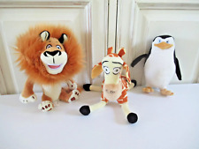 ⚜️ Trois Peluches Madagascar 3 DreamWorks Le Lion Alex, Melman, & Le Pingouin