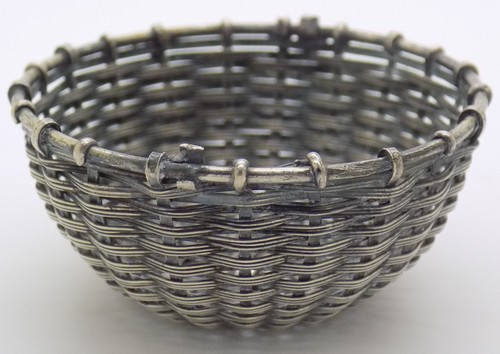 Miniature braided basket - miniature,