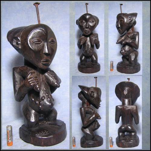 Statue africaine ancetre luba - statue,