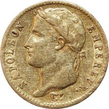 CD1045 Rare 20 Francs Napoléon Ier 1812 A Paris Tête Laurée Or Gold AU -> Offre