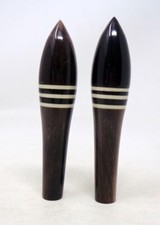 2 Pommeaux anciens ombrelle canne parapluie en corne bovine - ART DECO 1930-40's