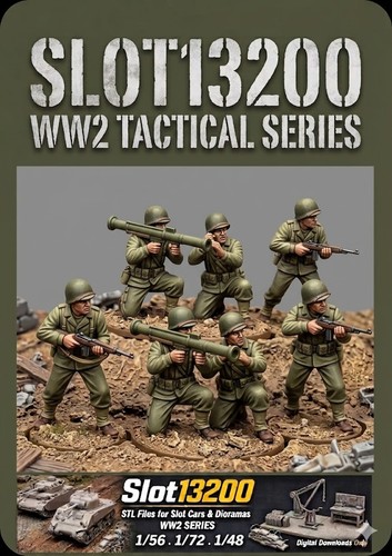 Bazooka team 5 figurines - us,