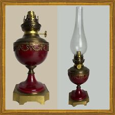 LAMPE A PETROLE 1900 - FAIENCE