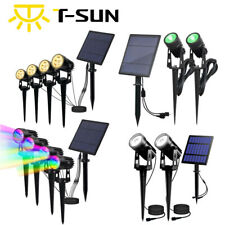 1/2/3/4PCS Solar LED Spot Lights Outdoor Garden Security Pathway Landscape Lamps