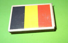 ANTIQUE SMALL MATCH BOX FLAG FLAG SERIES EMPTY BELGIUM