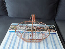 PANIER GRILLAGE DORE POUR DECO - FRUITS OU OEUFS