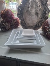 5 bacs en faience rangement