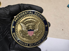RARE 3" Presidential Service White House Military Office Challenge Coin