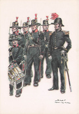 25-10D) CARTOLINA UNIFORMI BELGHE FORCE NAVALE ZEEMACHT OFFICER JAMES THIRIAR