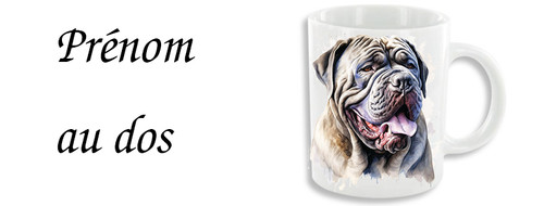 Mug personnalisable dogue - mug,