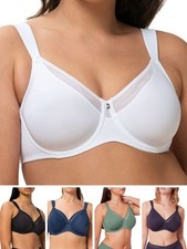 Triumph Minimizer Bra True Shape Sensation Plunge High Apex Seamless Lingerie