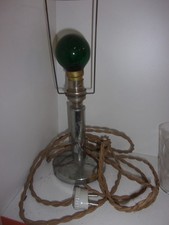 Pied de lampe vintage 30 's  nickelé