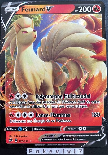 Carte pokemon feunard 026 192 - pokemon, 026/192