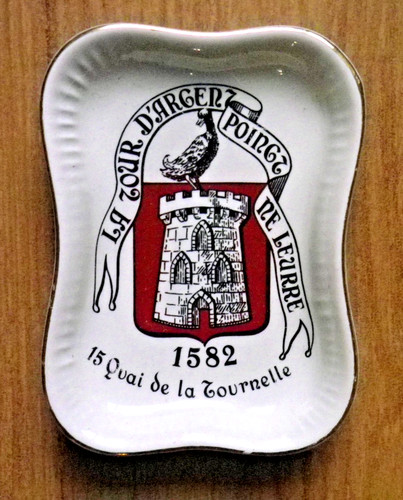 Coupelle cendrier porcelaine