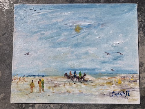 Tableau huile sur toile signé - huile,