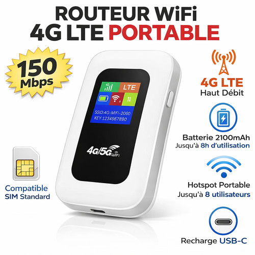 Routeur wifi lte portable - routeur,