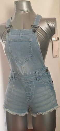 Denim state salopette short - denim,