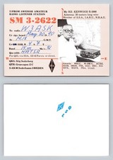 Ham Radio QSL QSO Postcard SM 3-2622, Soderhamn, Gävleborg, Sweden