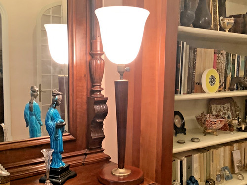Lampe mazda noyer - lampe, art