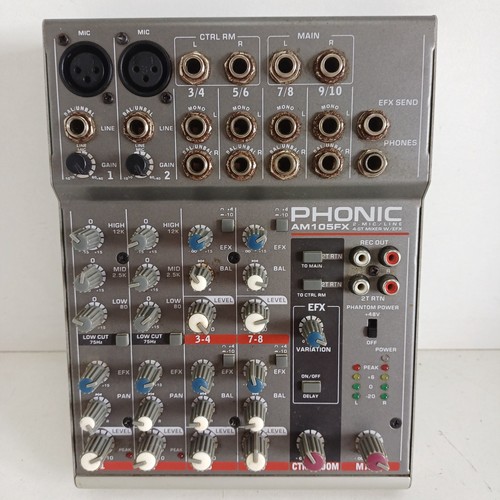 Phonic am105fx mic - 2, 4