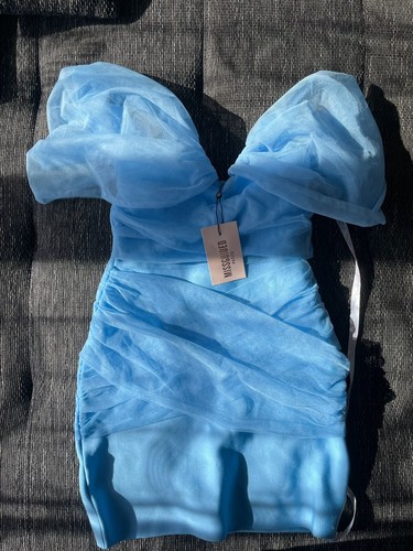 Robe soirée bleue - robe,