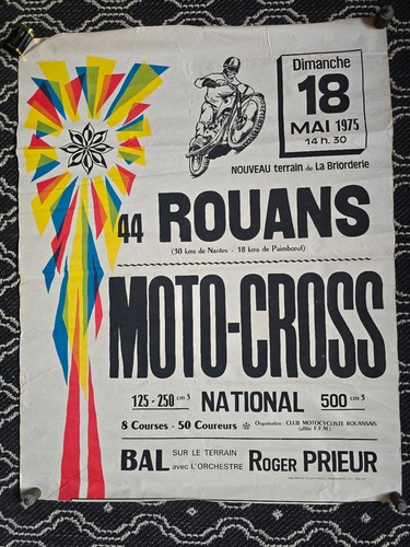 Affiche moto cross - affiche, national