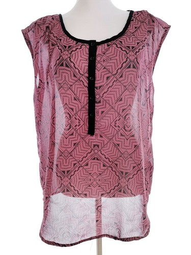 Boho artsy tunique longue rose - tunique,