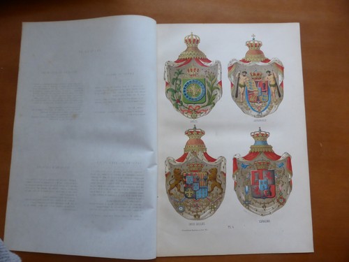 Blasons chromolithographie - blasons,