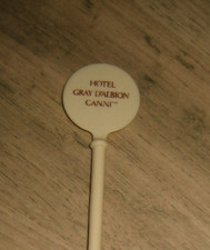 Vintage Cannes Hotel Gray d'Albion Cannes Advertising Stirrer Touilleur