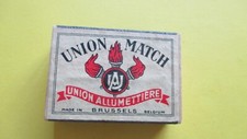 Boîte allumettes vintage Union Match union allumettière  Brussels Bruxelles