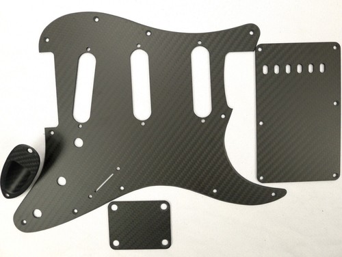 Carbon fiber strat pickguard - carbon,