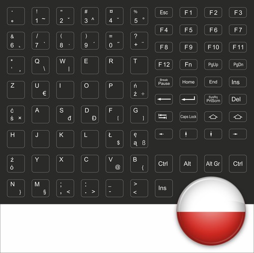 Autocollants clavier - autocollants, de