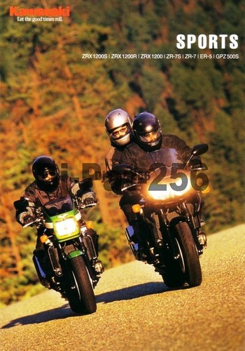 Brochure moto kawasaki zrx - moto,