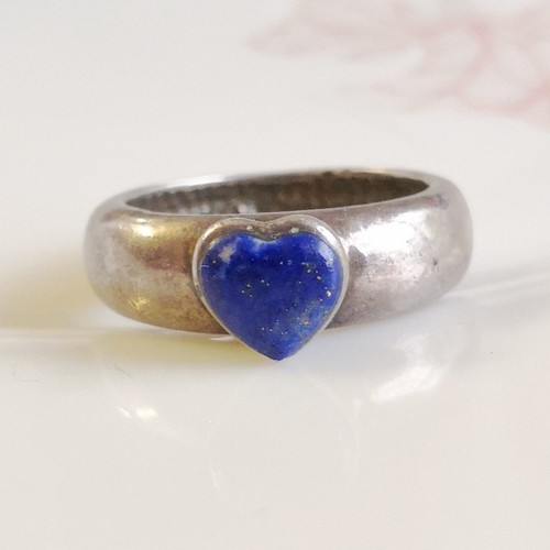 Ancienne bague coeur argent - ancienne,