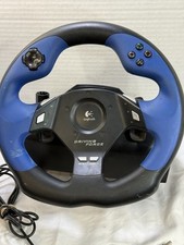 Logitech Driving Force Feedback Racing Steering Wheel ONLY PS2