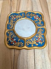 Miroir péruvien vintage peint