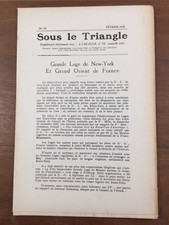 Grande Loge de New York 1925