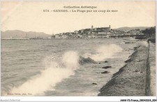 AMWP3-0179-06 - CANNES - the beach by a coup de sea