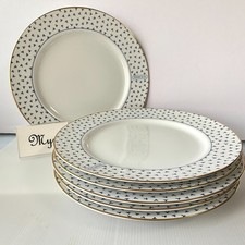 TIFFANY & Co. Assiette à dîner Dancing T 6 pièces 27,5 cm/10,8" Born China