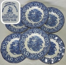 "WOODLAND" Enoch Wedgwood : x6