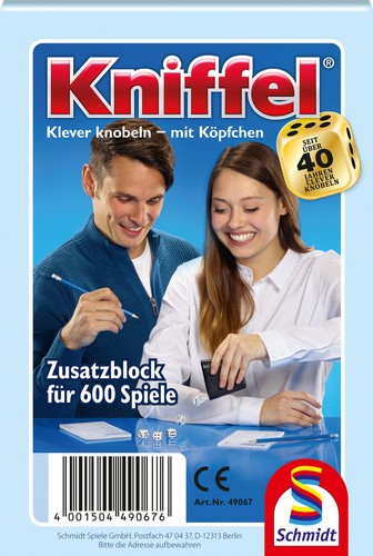 Jeu kniffel avec bloc - kniffel,
