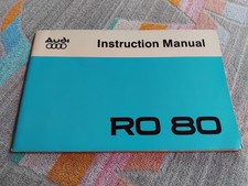 NSU RO80 Original Factory Handbook Owner's Instruction Manual 1975 VGC FREE POST