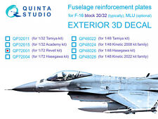 Plaques de renfort Quinta Studio 1/72 F-16 bloc 30/32 (Revell)