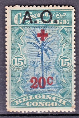 Timbre congo belge surcharge - belge,