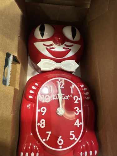 Red kit cat klock - klock, wall