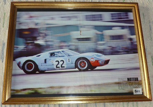 Poster encadré ford gt40 - poster,